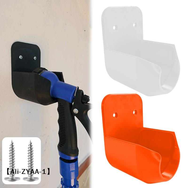 Gardening Tools Holder - 【A】ที่ยึดหัวฉีดสายยางติดผนังพร้อมสกรูและรูระบายสำหรับการรดน้ำสวน ล้างรถ และจัดเก็บอุปกรณ์ทำสวน