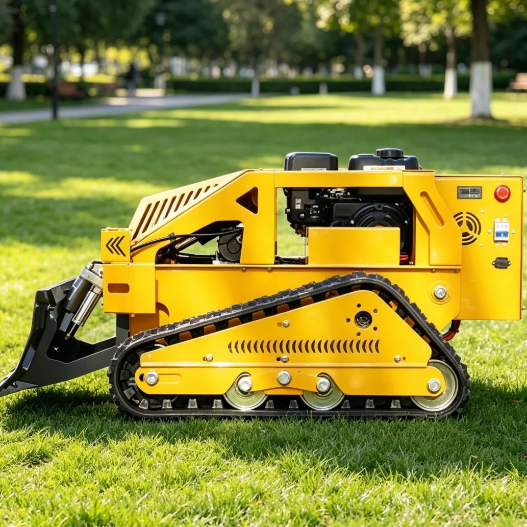 Gardening Tools For Weeds - เครื่องตัดหญ้าแบบมืออาชีพควบคุมระยะไกล ปรับแต่งได้ สำหรับพื้นที่ลาดชัน ใช้ในฟาร์ม สวน และสนามหญ้า