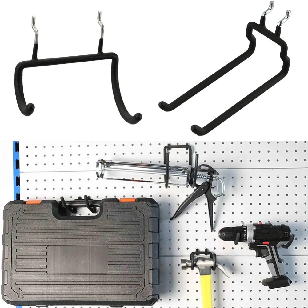 Gardening Tools Holder - ที่แขวนอุปกรณ์ทำสวน ตะขอแขวนเหล็กอัลลอยด์ ตะขอแขวนเพ็กบอร์ด ที่ยึดเครื่องมือไฟฟ้า ตะขอแขวนสว่านไฟฟ้าแบบติดผนังอเนกประสงค์