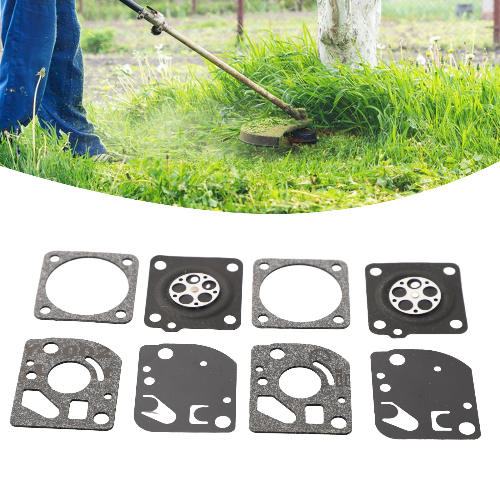 Gardening Tools Ryobi - ชุดอะไหล่ซ่อมแซมคาร์บูเรเตอร์2ชุดชุดชุดคาร์บูเรเตอร์ไดอะแฟรมสำหรับ Ruixing carbs FOR-RYOBI สำหรับ homelite