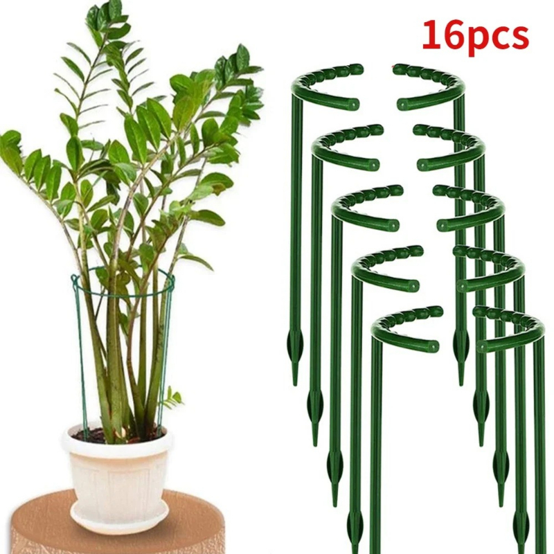 Gardening Tools Holder - เสาค้ำต้นไม้พลาสติก สำหรับดอกไม้ โรงเรือน จัดเรียง ยึดติด ที่ยึดก้าน