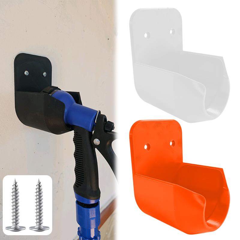 Gardening Tools Holder - ขายึดหัวฉีดน้ำสำหรับติดผนัง พร้อมสกรูและรูระบายน้ำ สำหรับรดน้ำสวน ล้างรถ และเก็บอุปกรณ์ทำสวน