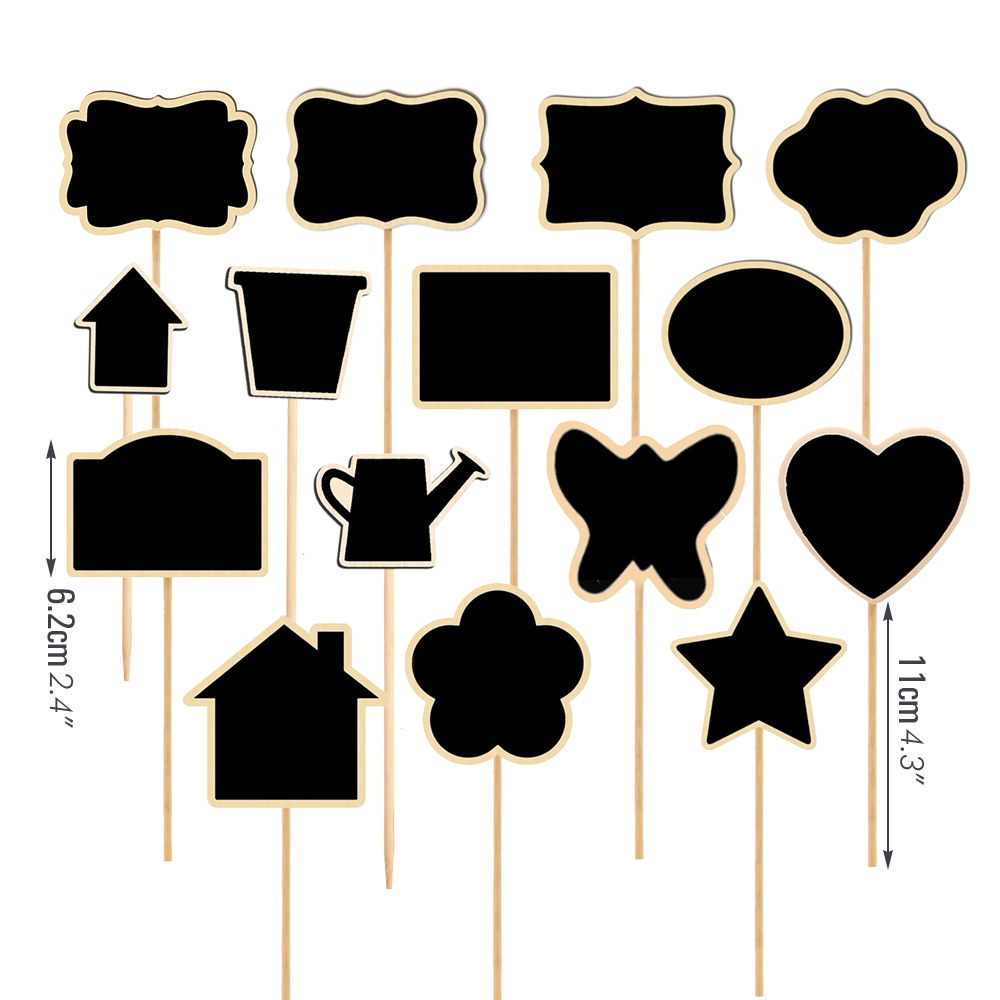 10ชิ้นป้ายกระดานดำไม้ขนาดเล็กพ - Garden Label Marker บทวิจารณ์และราคา