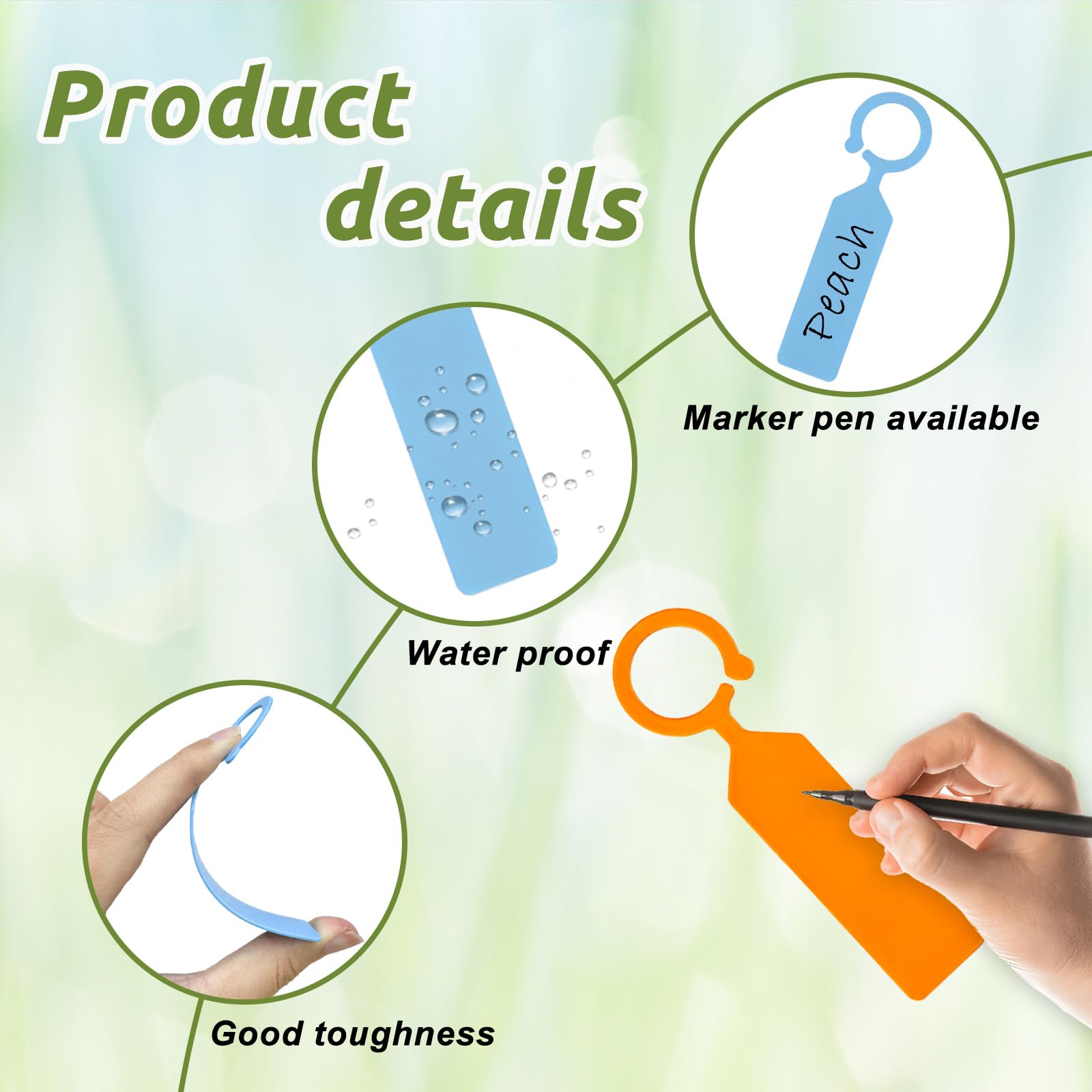 ป้ายแขวนต้นไม้พลาสติก 100 ชิ้น - Garden Label Marker บทวิจารณ์และราคา